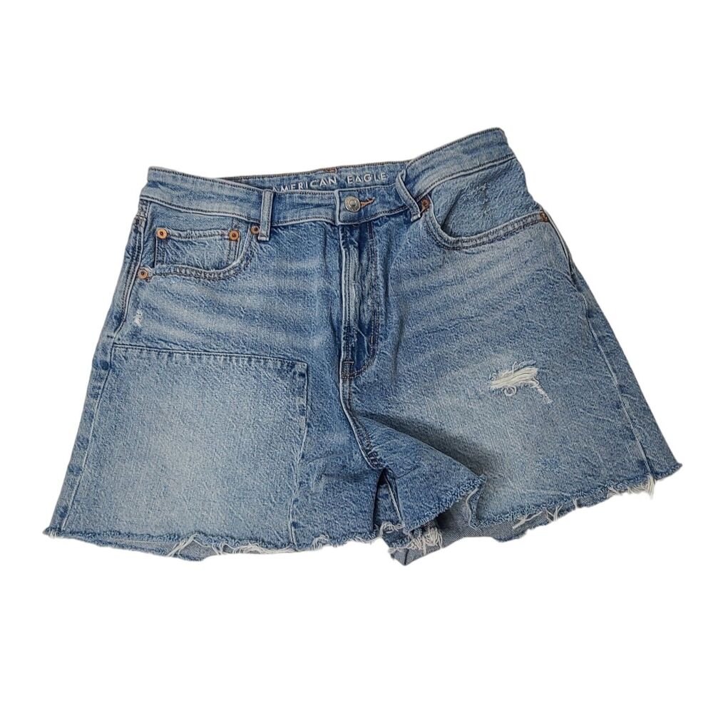 American Eagle Highest Rise‎ 90s Boyfriend Shorts Denim Jeans Women's SZ 10